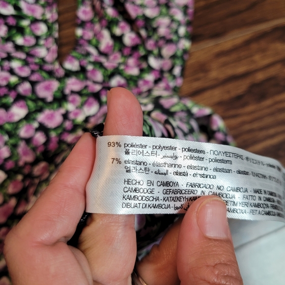 Zara NEW Purple Floral Pattern Sleeveless Causal Thick Straps Lightweight Top - Picture 12 of 16